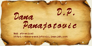 Dana Panajotović vizit kartica